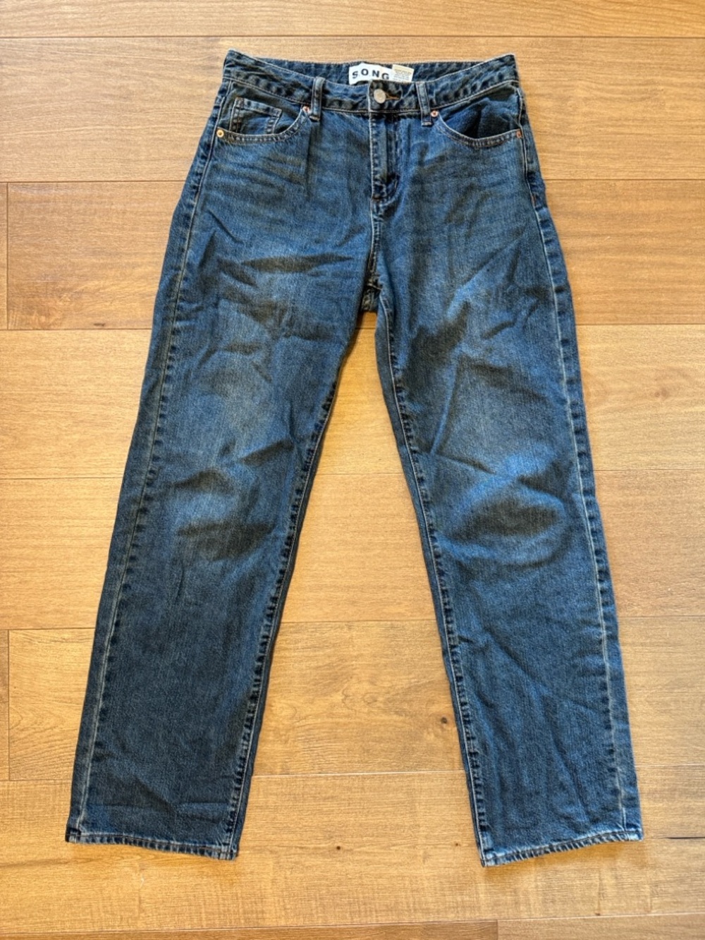 SONG Women’s Straight Jeans in Dark Blue